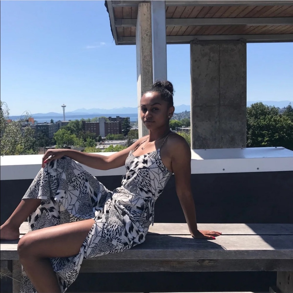 Print maxi dress!
